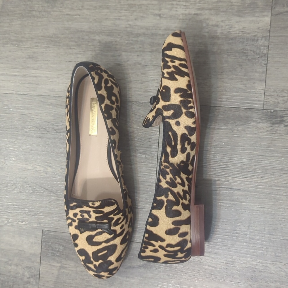 Louise et Cie Calf Hair Animal Print Flats NWOT - Picture 9 of 9
